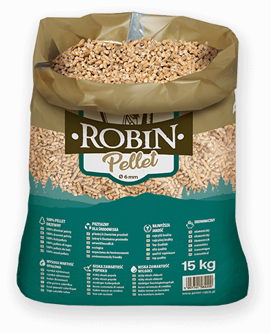 worek pelletu opałowego Robin do kupienia w Ząbkach lub sklepie internetowym